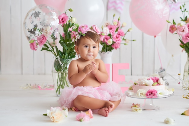 Premier Anniversaire De Bebe Photo Premium