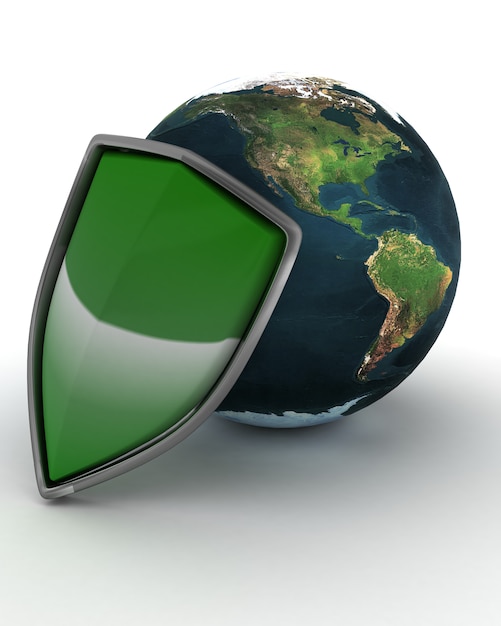 protection-internet-shield-et-globe-photo-gratuite