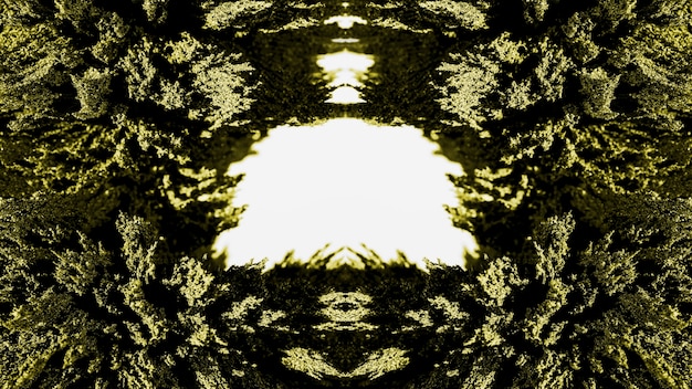 Rasage magnétique abstrait kaléidoscopique vert Photo gratuit