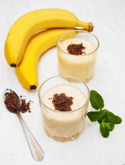 Smoothie à la banane Photo Premium