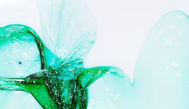  Splash  Vert  Abstrait De Sacs En Plastique Photo Gratuite