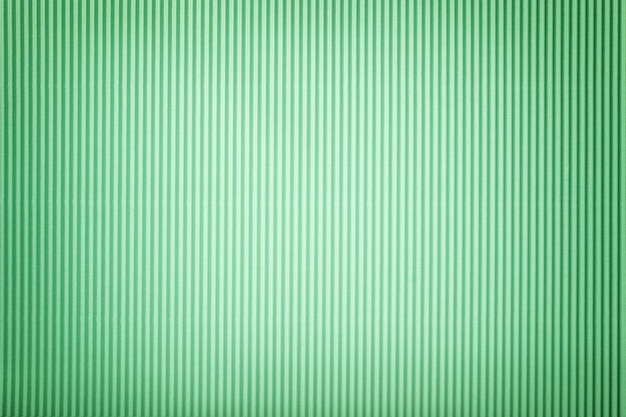Texture du papier vert ondulé avec vignette, macro. Photo Premium