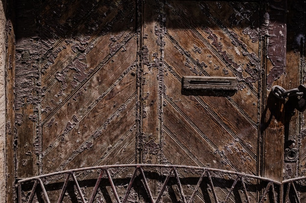 Texture De Porte Ancienne En Bois Photo gratuit