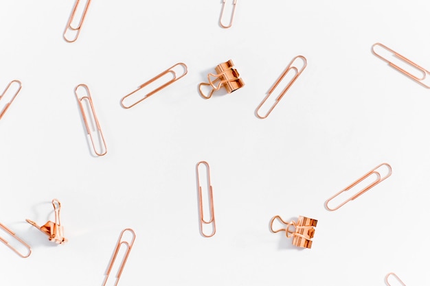 Trombones couleur cuivre Photo Premium