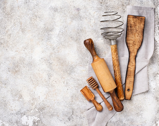 Ustensiles De Cuisine En Bois Dolivier Télécharger Des