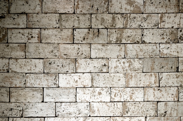 Vieux fond de mur de brique. fond d'écran texture grunge. Photo Premium