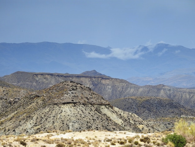 Vista sobre el desierto de tabernas Photo Premium
