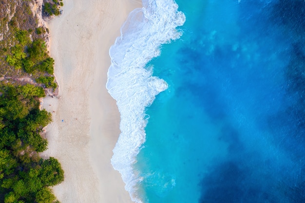 Vue A Rienne De La Plage De Kelingking Dans L Le De Nusa Penida Bali En Indon Sie Photo Gratuite