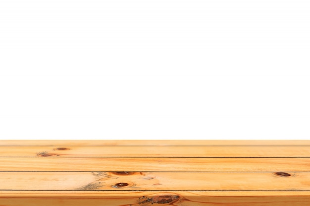 plateau de table en bois clair vide isol u00e9 sur fond blanc