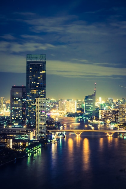 Ville de Bangkok la nuit  T l charger des Photos gratuitement