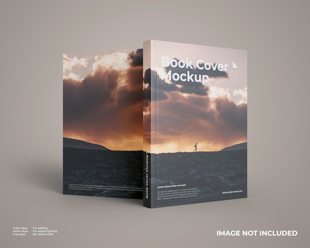 Download Mockup di libri a copertina morbida fronte e retro | PSD Premium