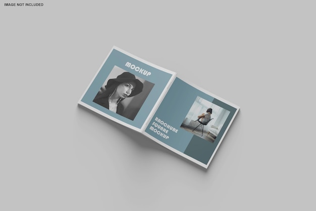 Brochure quadrata e mockup di catalogo isolato | PSD Premium