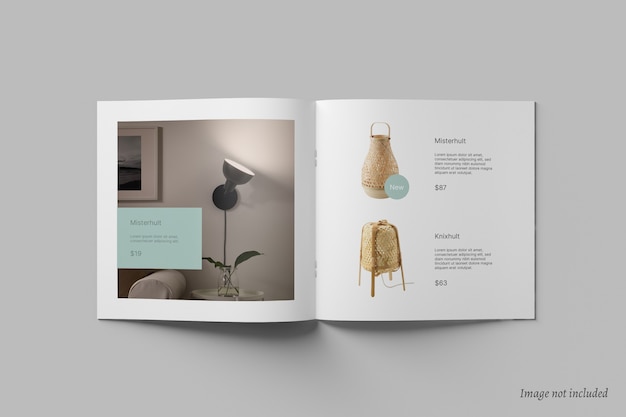 Download Brochure quadrata e mockup del catalogo | PSD Premium