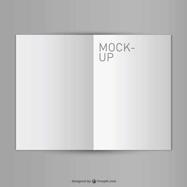 Download Blank libro aperto mock-up gratuito | Vettore Premium