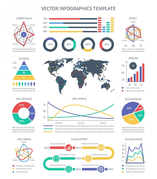 Infografica Aziendale Dati Grafici Di Statistiche, Grafici E Elementi ...