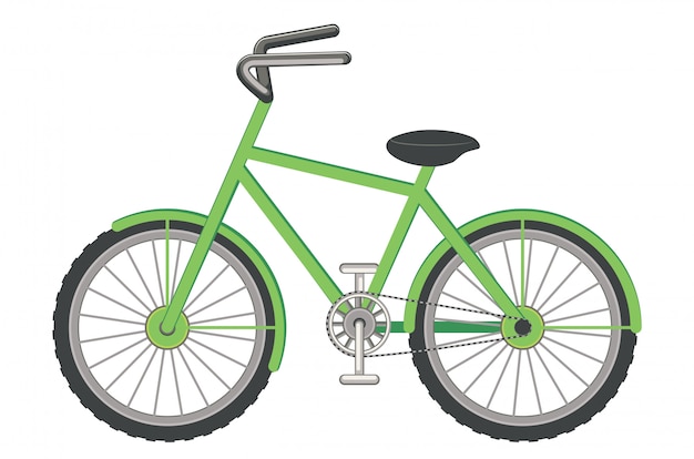 Disegno Della Bicicletta Del Fumetto Vettore Premium