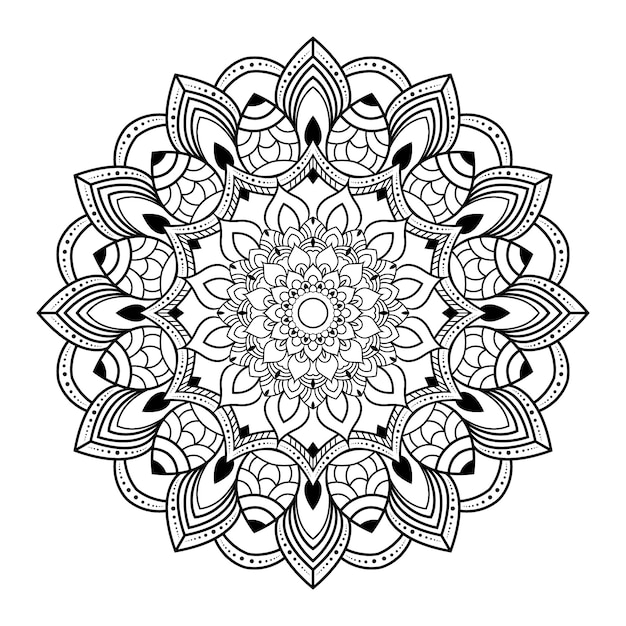 Download Illustrazione di mandala di lusso creativo | Vettore Premium