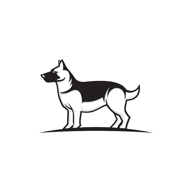 Logo vettoriale cane | Vettore Premium