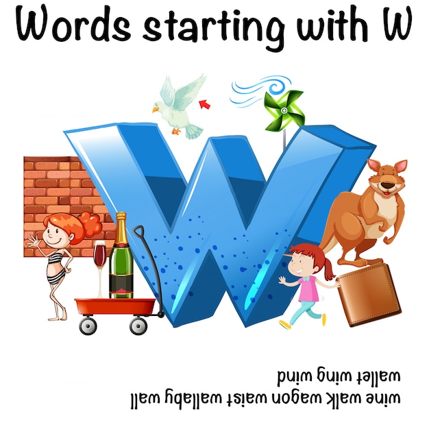 funny words that start with w