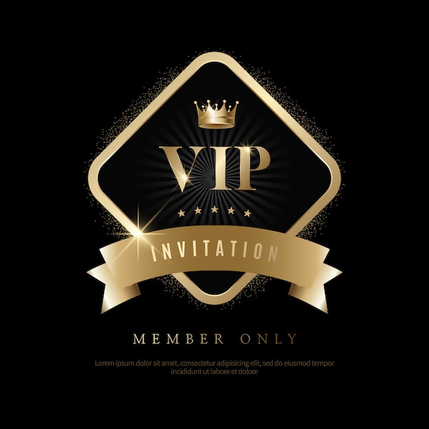 Inviti Vip Di Lusso E Sfondi Coupon Vettore Premium