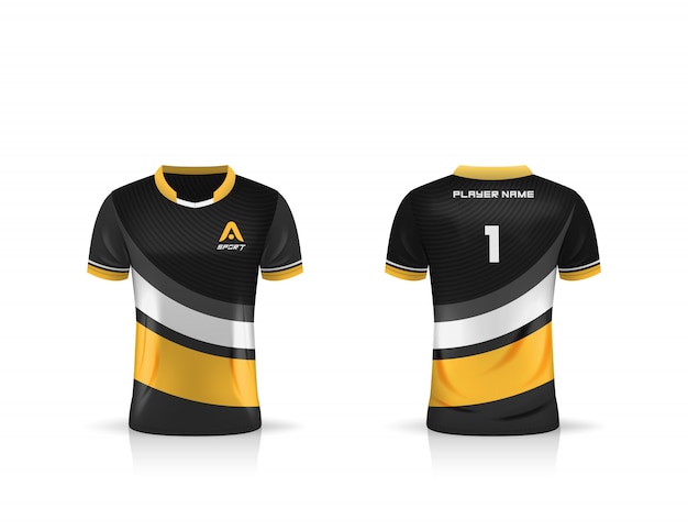 Download Specifica modello sport jersey, esports gaming t shirt ...