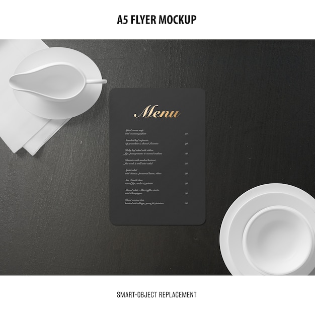 A5 flyer mockup | Archivo PSD Gratis