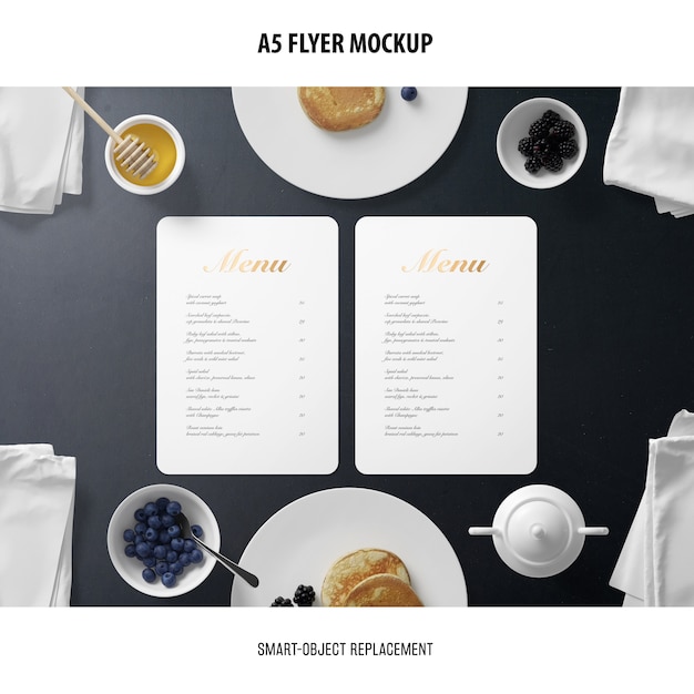 Download A5 flyer mockup | PSD Gratis