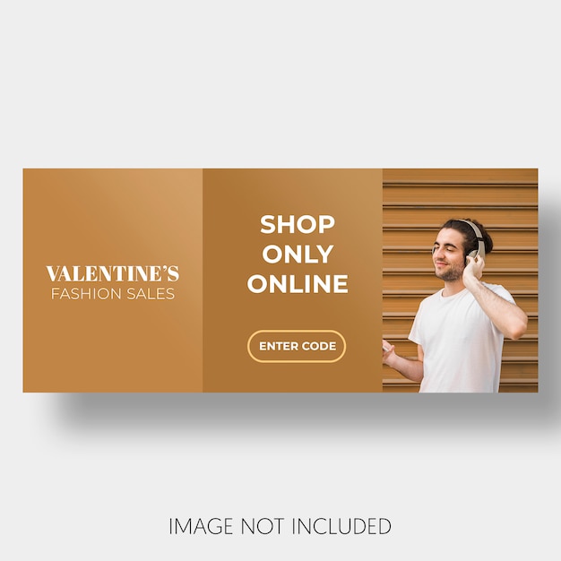 Banner modello di vendita di san valentino Psd Gratuite