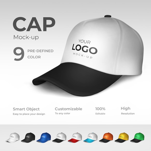 Download Cap mockup | Premium PSD Bestanden