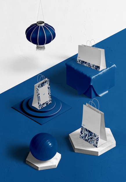 Colore del mockup del marchio dell'anno 2020 Psd Gratuite