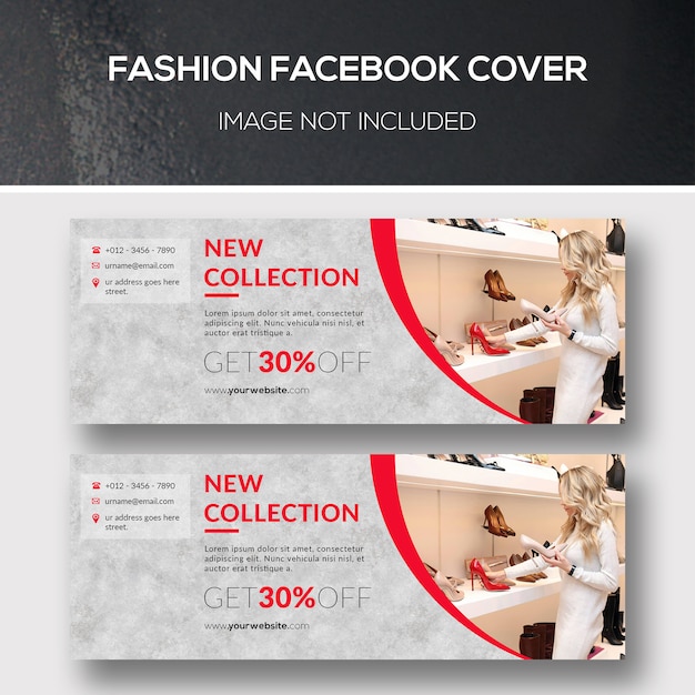Copertina facebook di moda Psd Premium