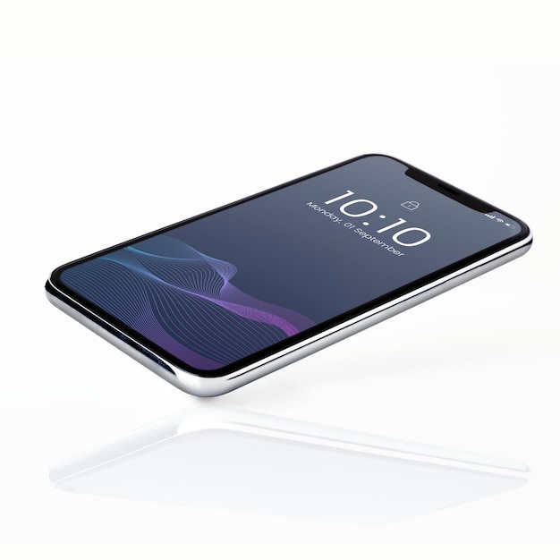 Design di mockup per smartphone a schermo intero Psd Gratuite
