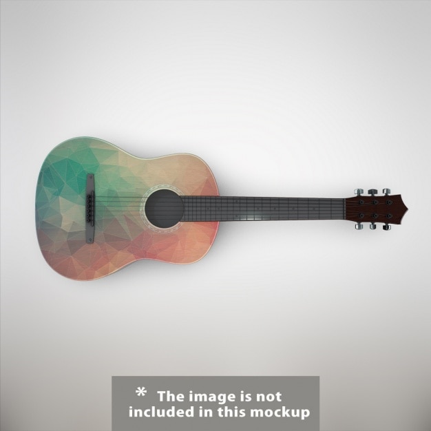 Download Diseño de mock up de guitarra | Archivo PSD Gratis