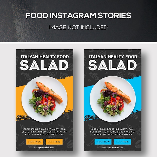 Download Food instagram stories | Archivo PSD Premium