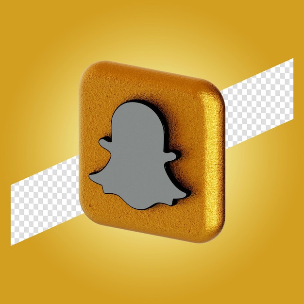 Ilustraci N De Render D De Aplicaci N De Logotipo De Snapchat Aislado