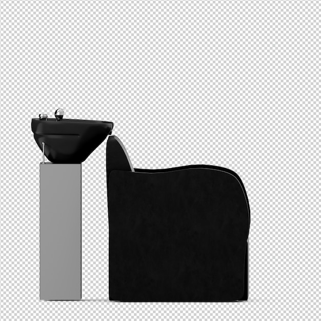 Isometrische schoonheid accessoires 3d geïsoleerd render Premium Psd
