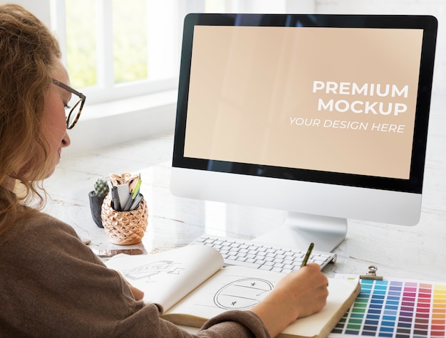 Leeg computerscherm Premium Psd
