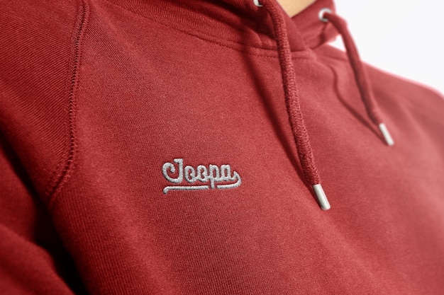 Download Logo mockup hoodie bordado | Archivo PSD Premium