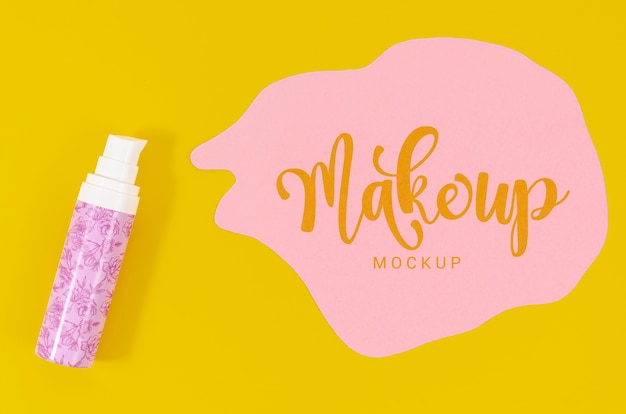 Make-up mock-up met letters Gratis Psd