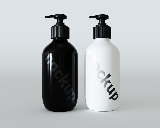 Download Mock up de envase blanco y negro | Descargar PSD gratis