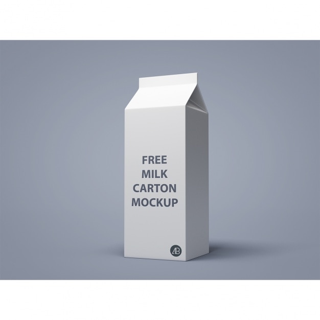 Mock up de packaging de leche | Archivo PSD Gratis