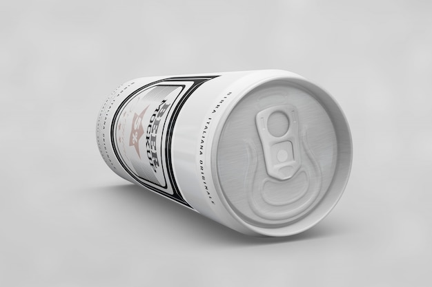 Download Mock up de la parte superior de una lata de cerveza | Archivo PSD Gratis
