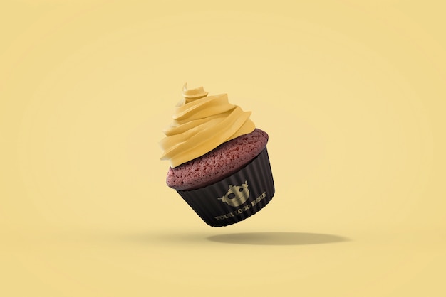 Download Mockup de branding con cupcake | Archivo PSD Gratis