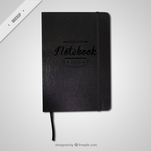 Leather notebook mockup free download Idea