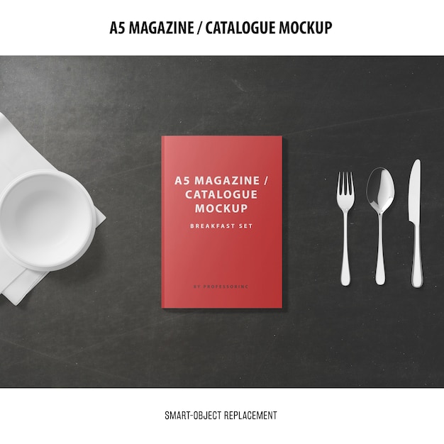 Download Mockup catalogo copertine di riviste a5 | PSD Gratis