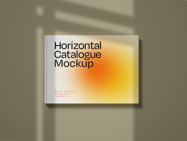 Download Mockup copertina catalogo orizzontale | PSD Premium