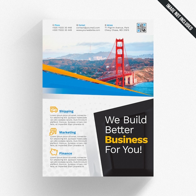 Download Mockup de cover para folleto de negocios | Archivo PSD Premium