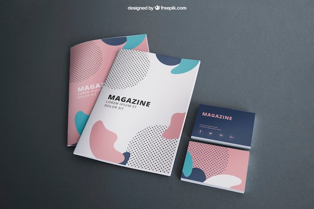 Download Mockup creativo de covers | Descargar PSD gratis