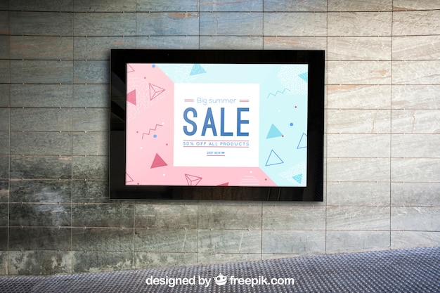 Download Mockup de outdoor na parede urbana | Download PSD gratuito