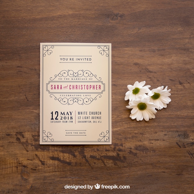 Download Mockup de revista ao lado de flores | Download PSD gratuito